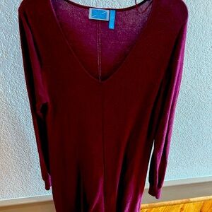 Sweater dress' maroon